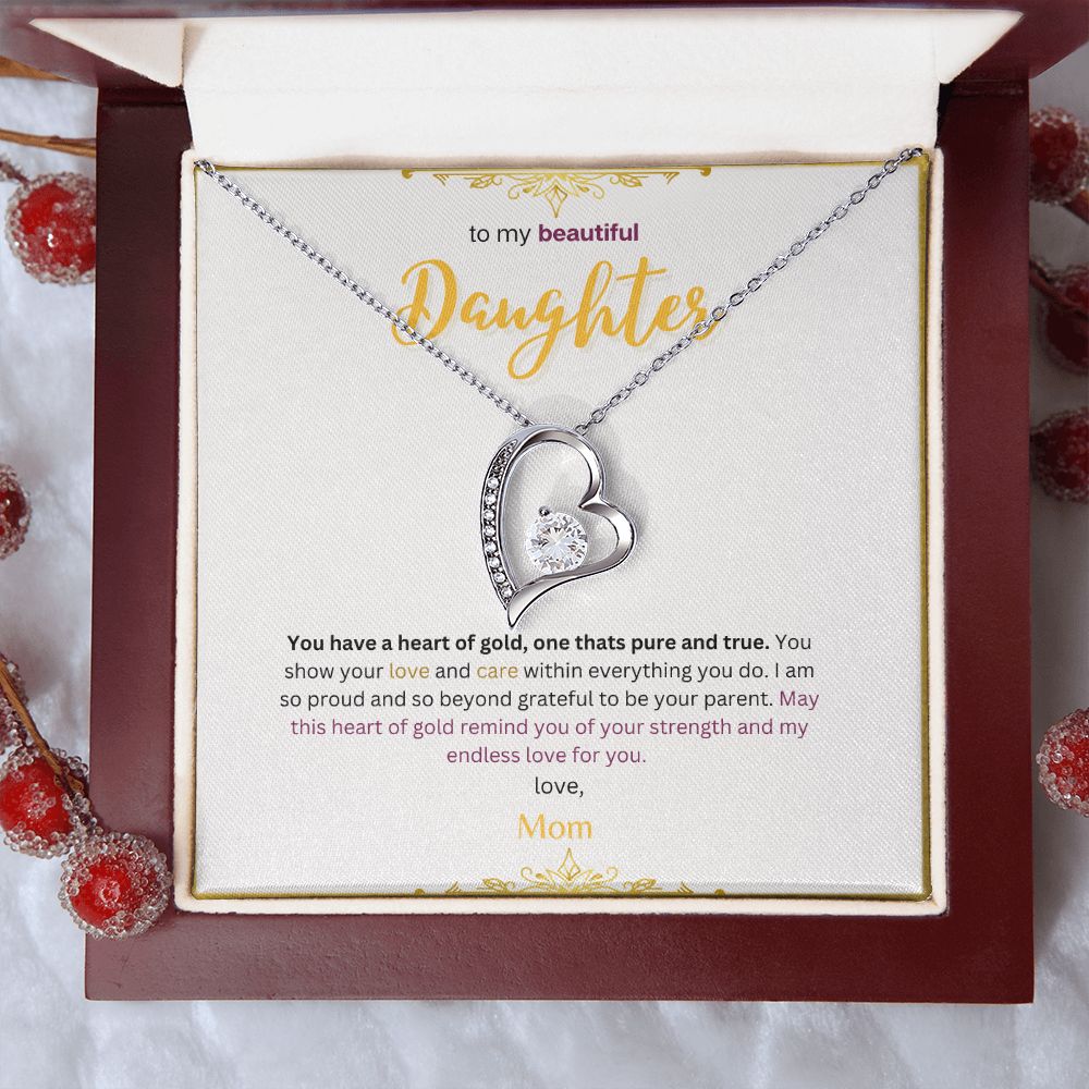 Forever Love Necklace (White & Yellow Gold Variants)