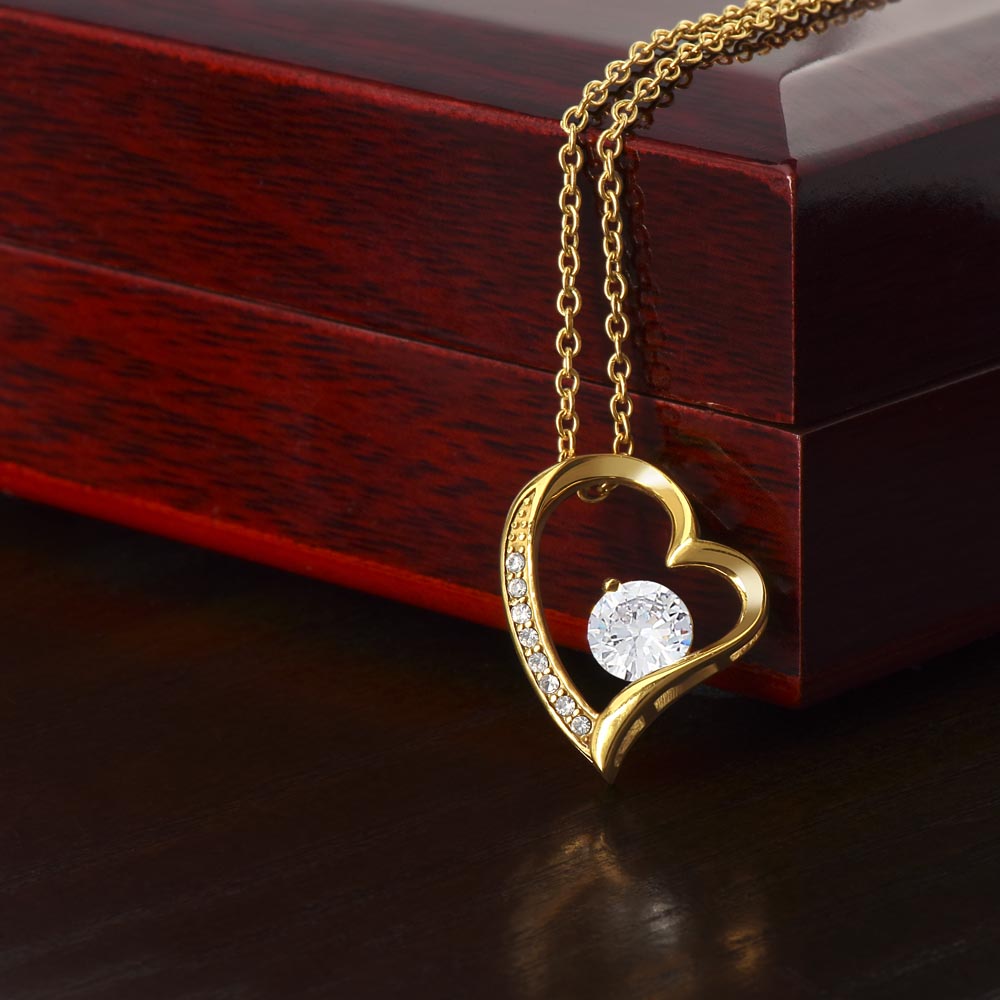 Forever Love Necklace (silver and yellow gold)