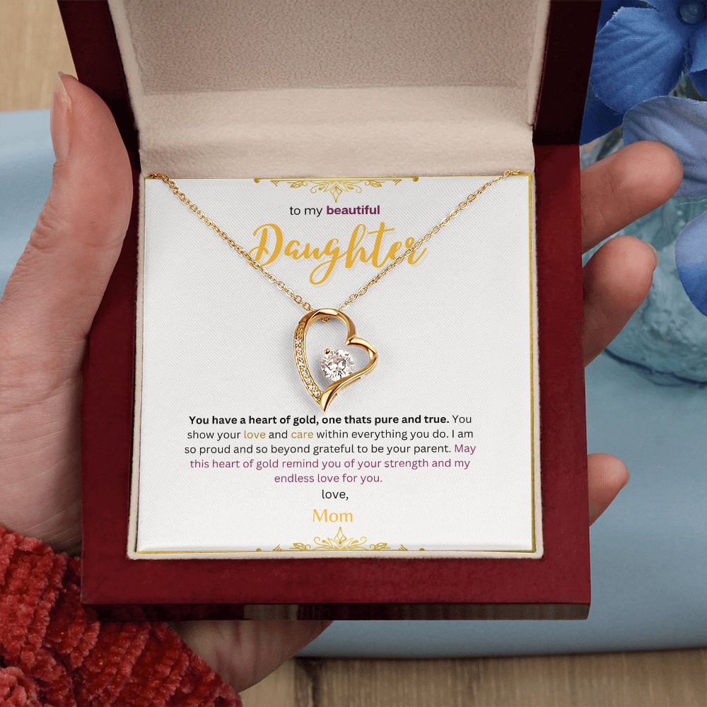 Forever Love Necklace (White & Yellow Gold Variants)