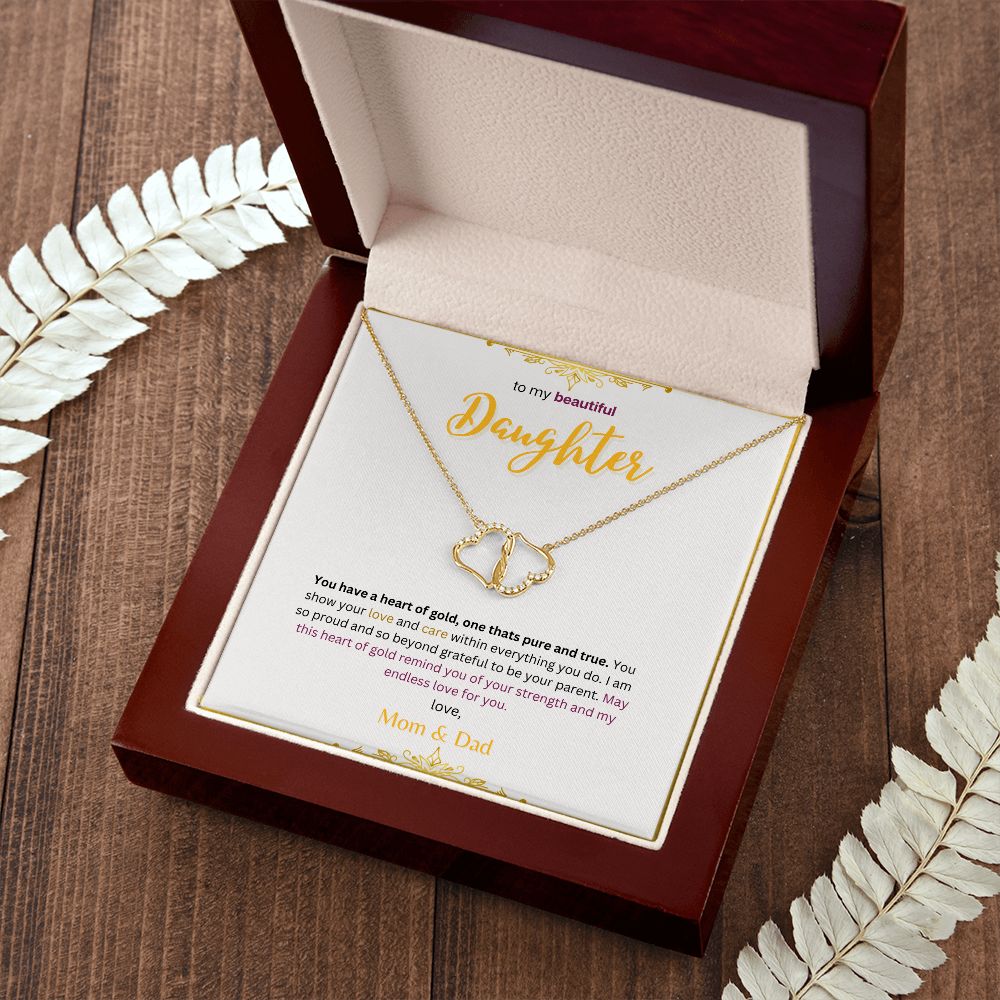 Everlasting Love Gold Hearts Necklace