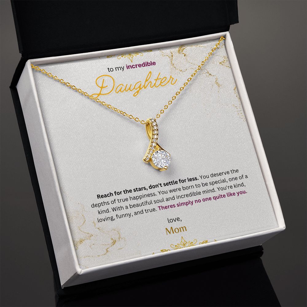 Timeless Drop necklace (White & Yellow gold Variants)
