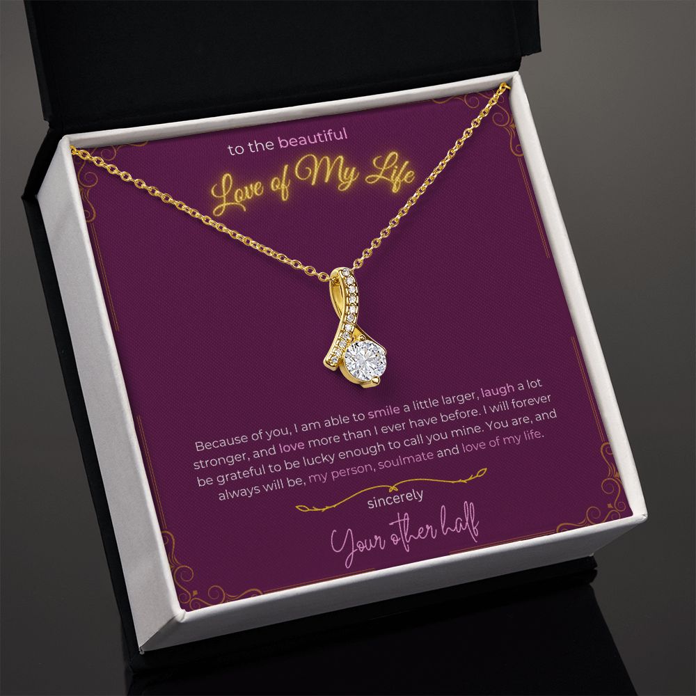Timeless Drop Necklace (White & Yellow Gold Variants)