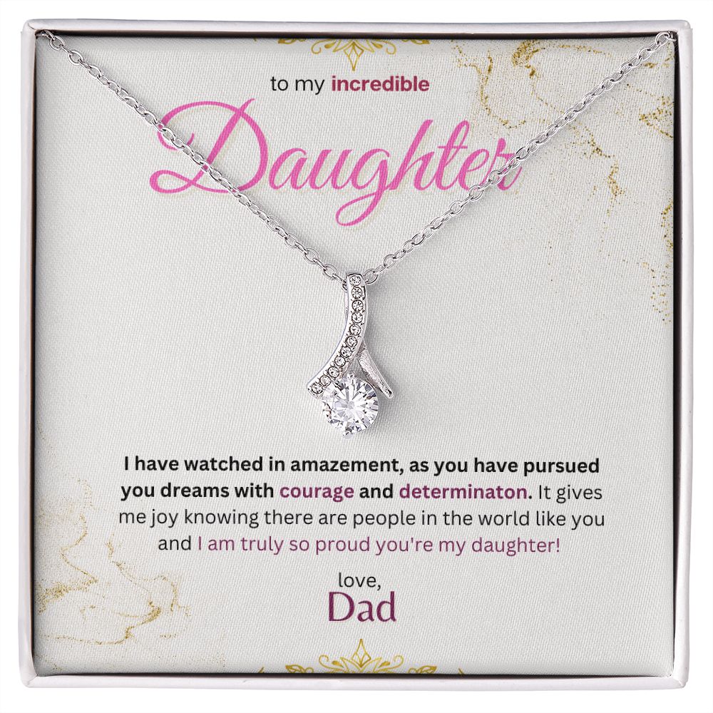 Timeless drop Necklace (Yellow & White Gold)