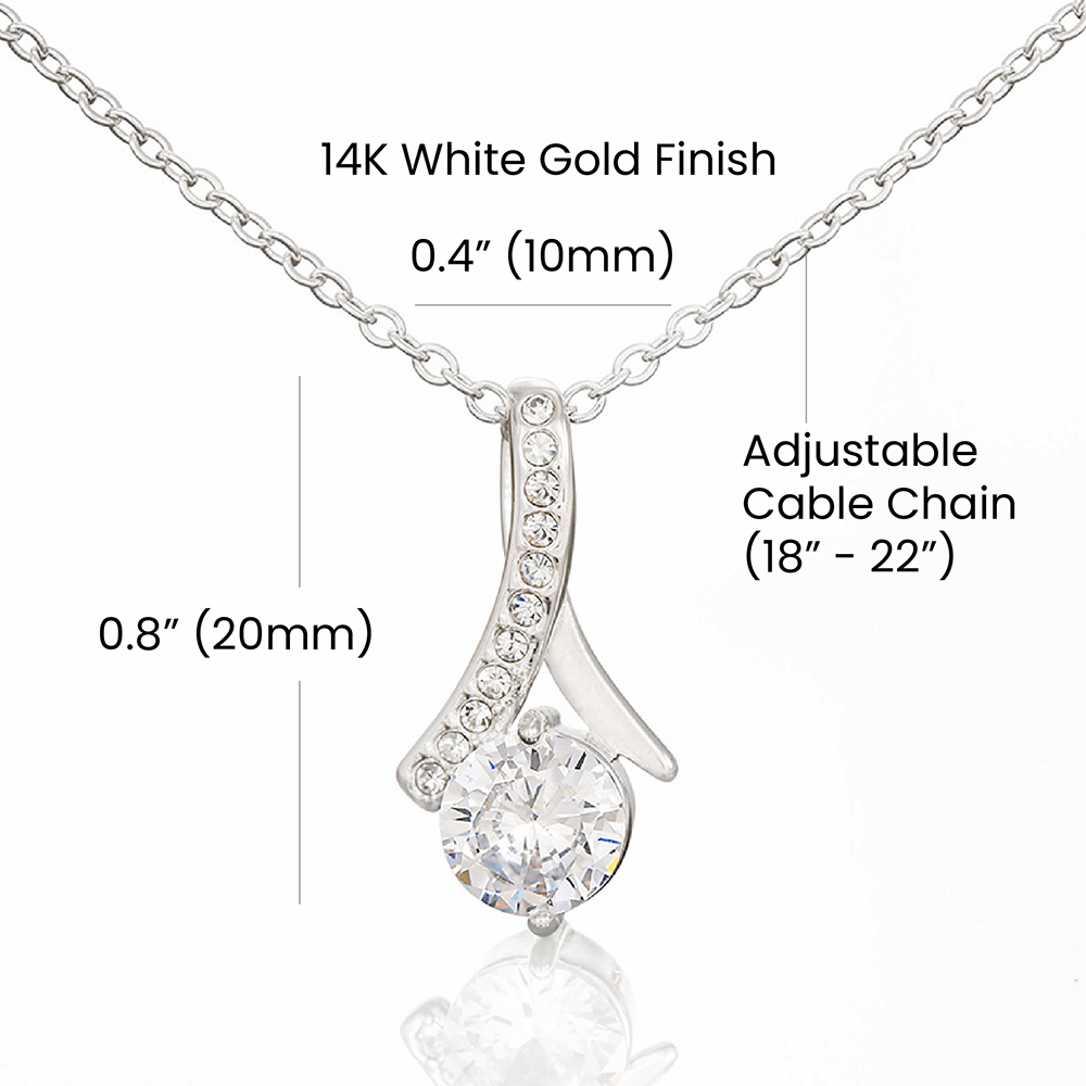 Timeless drop Necklace (Yellow & White Gold)