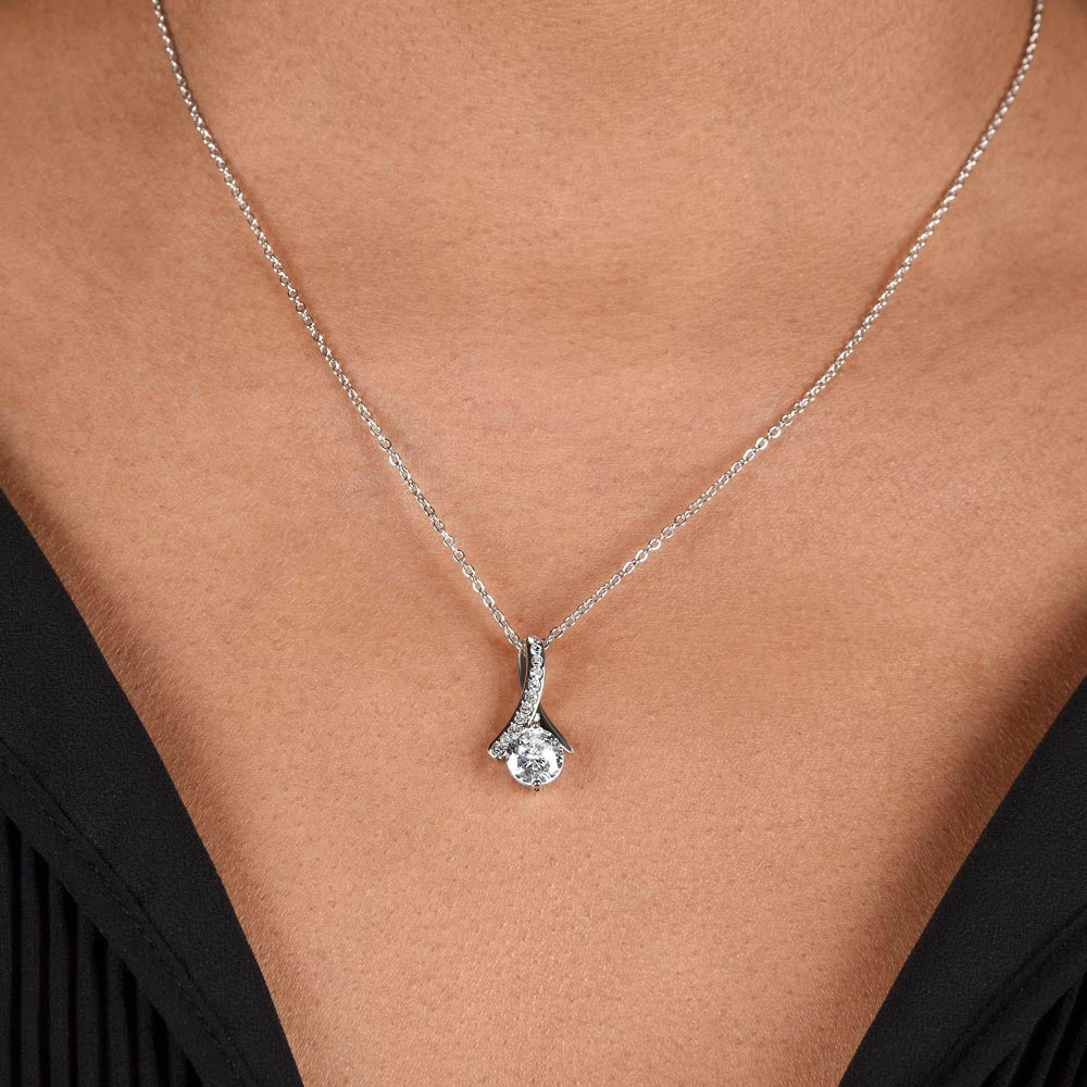 Timeless drop Necklace (Yellow & White Gold)