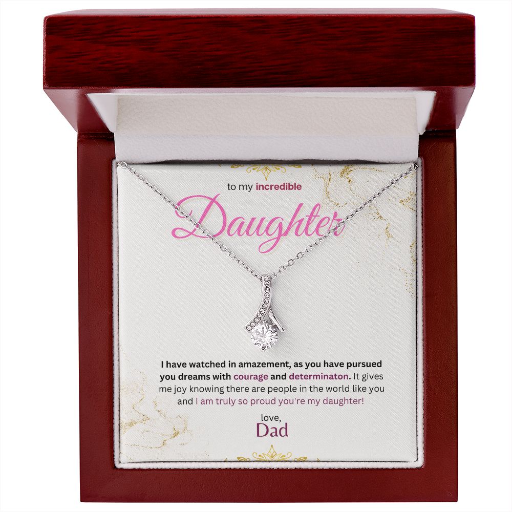 Timeless drop Necklace (Yellow & White Gold)