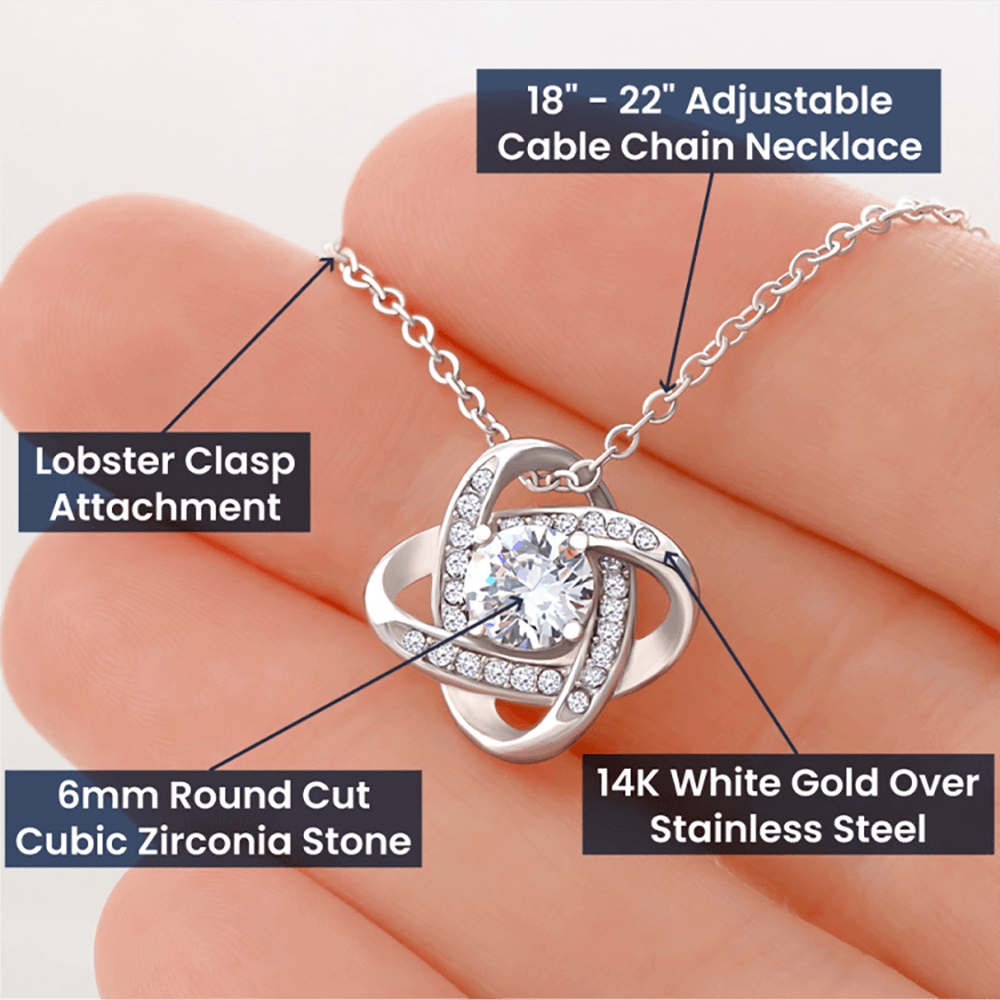 Love Knot Necklace (White & Gold Variants)