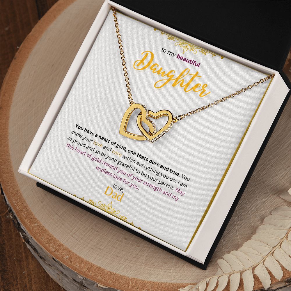 Interlocking Hearts Necklace (Gold Variants)