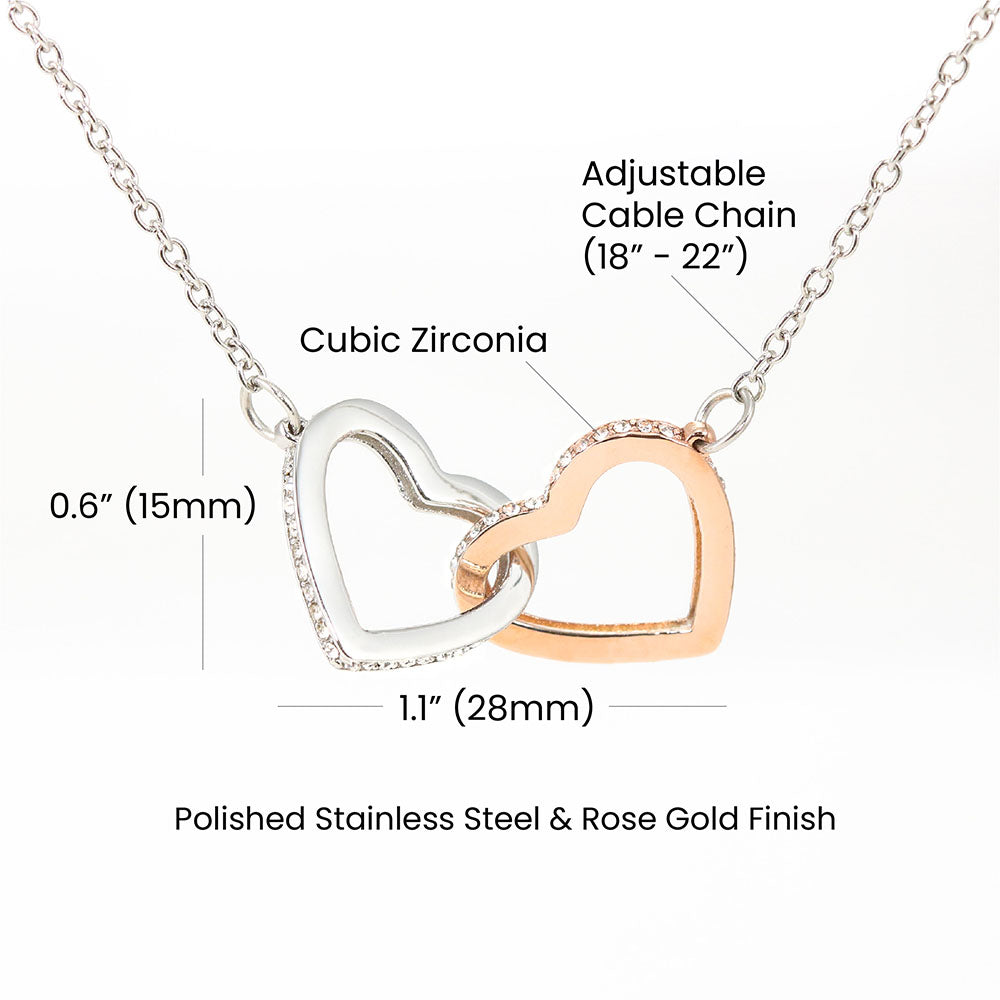 Interlocking Hearts Necklace (Gold Variants)