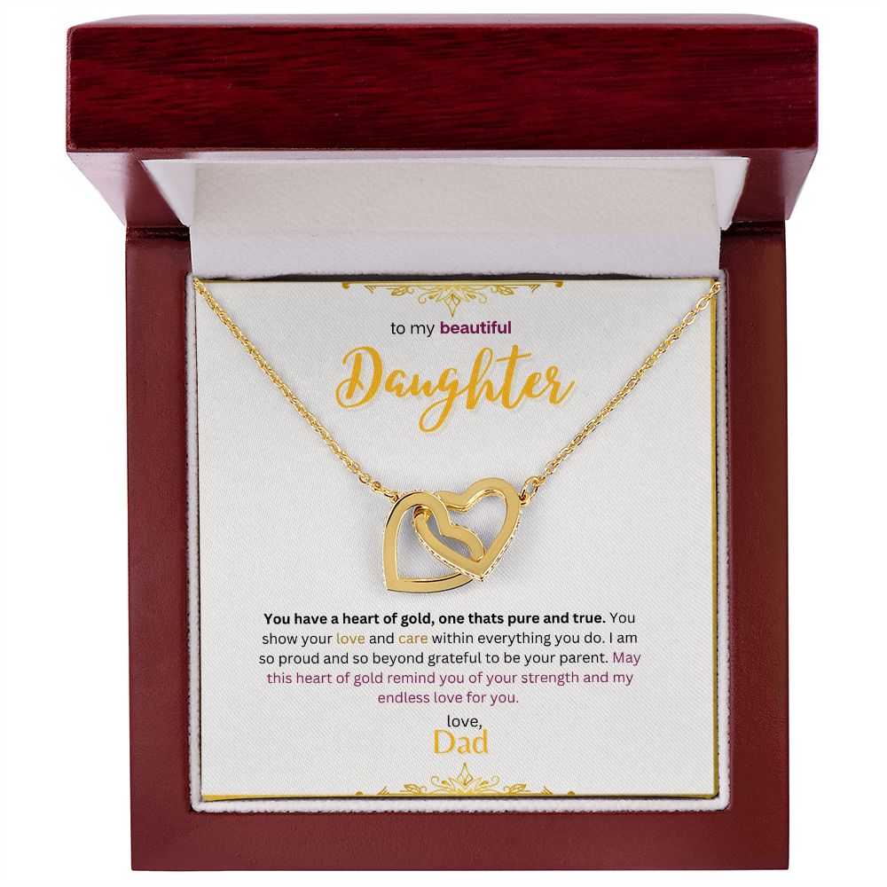 Interlocking Hearts Necklace (Gold Variants)