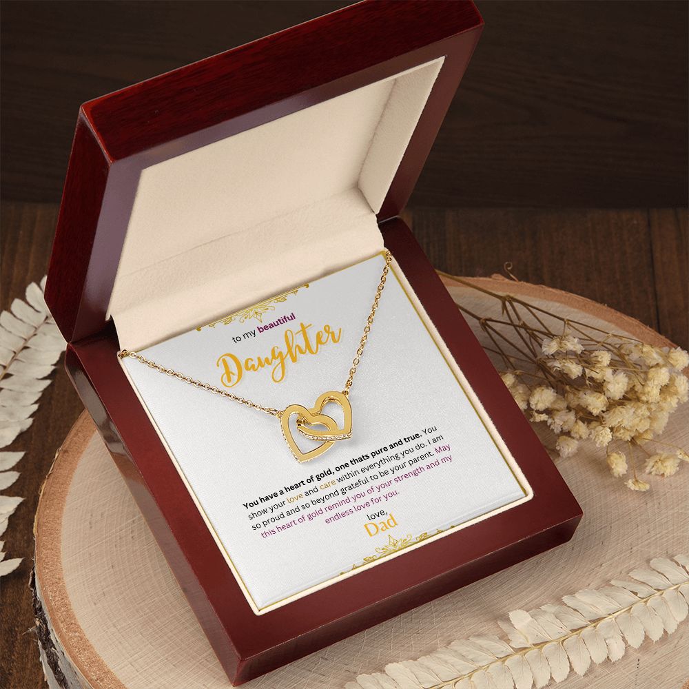 Interlocking Hearts Necklace (Gold Variants)