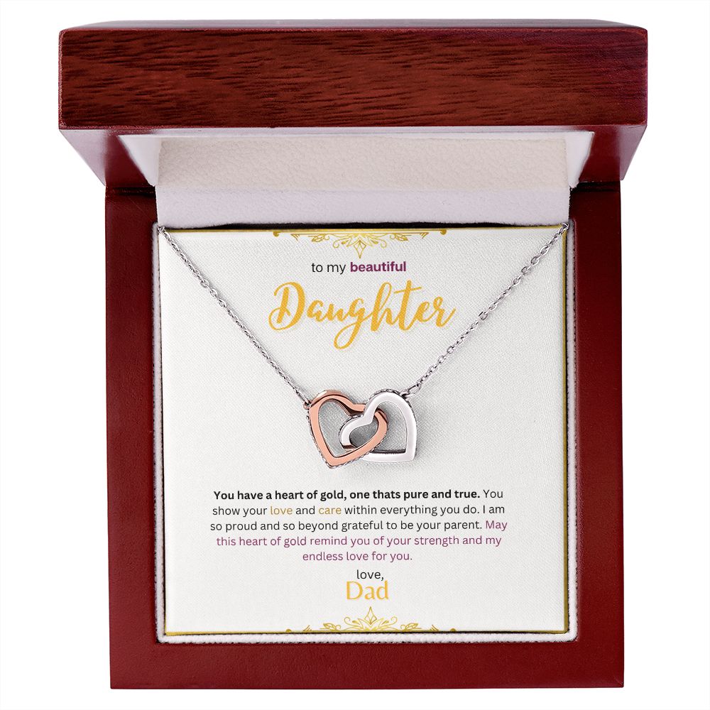 Interlocking Hearts Necklace (Gold Variants)