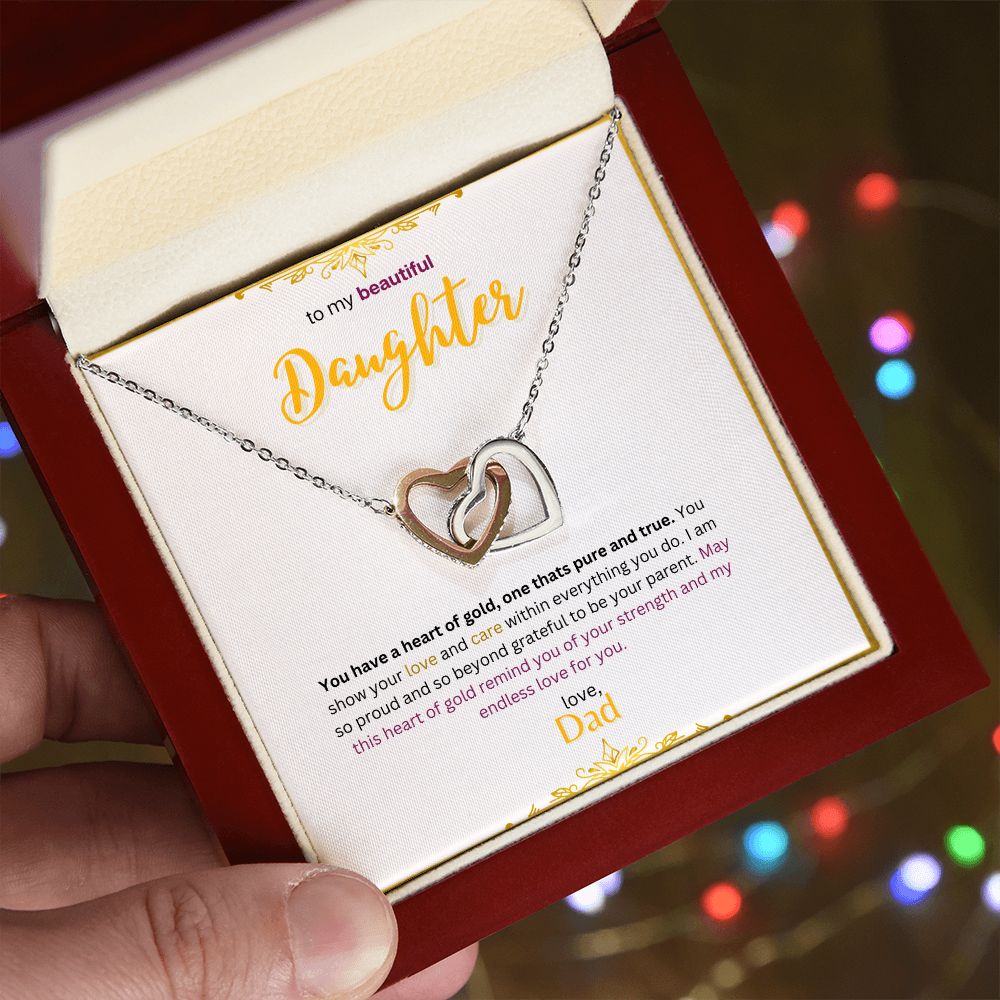 Interlocking Hearts Necklace (Gold Variants)