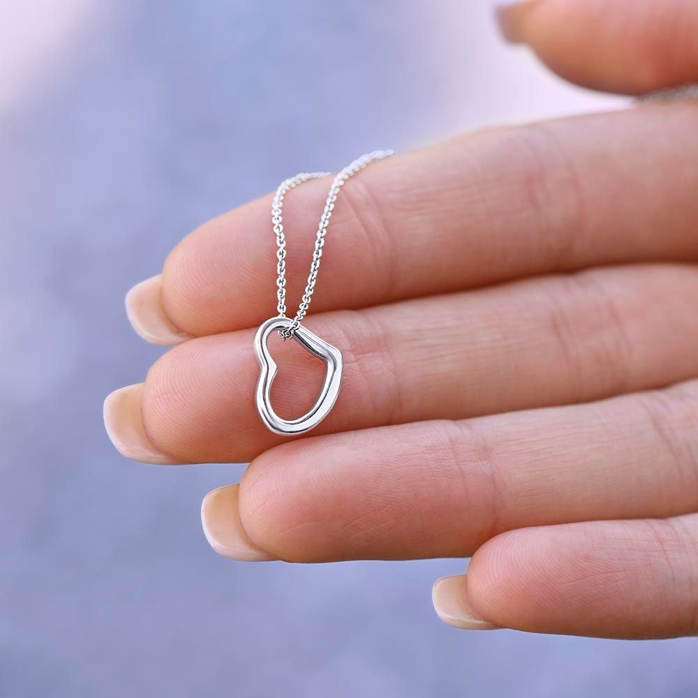 Heart Necklace (White and Yellow Gold)