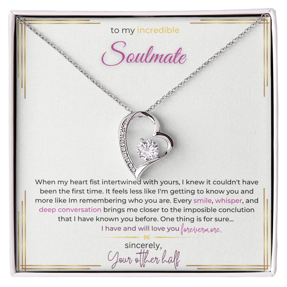 Forever Love Necklace (silver and yellow gold)