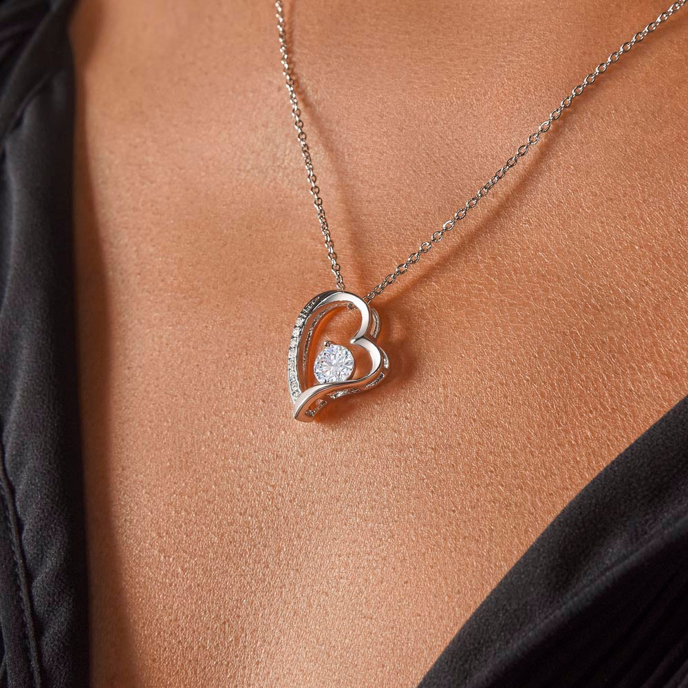 Forever Love Necklace (silver and yellow gold)