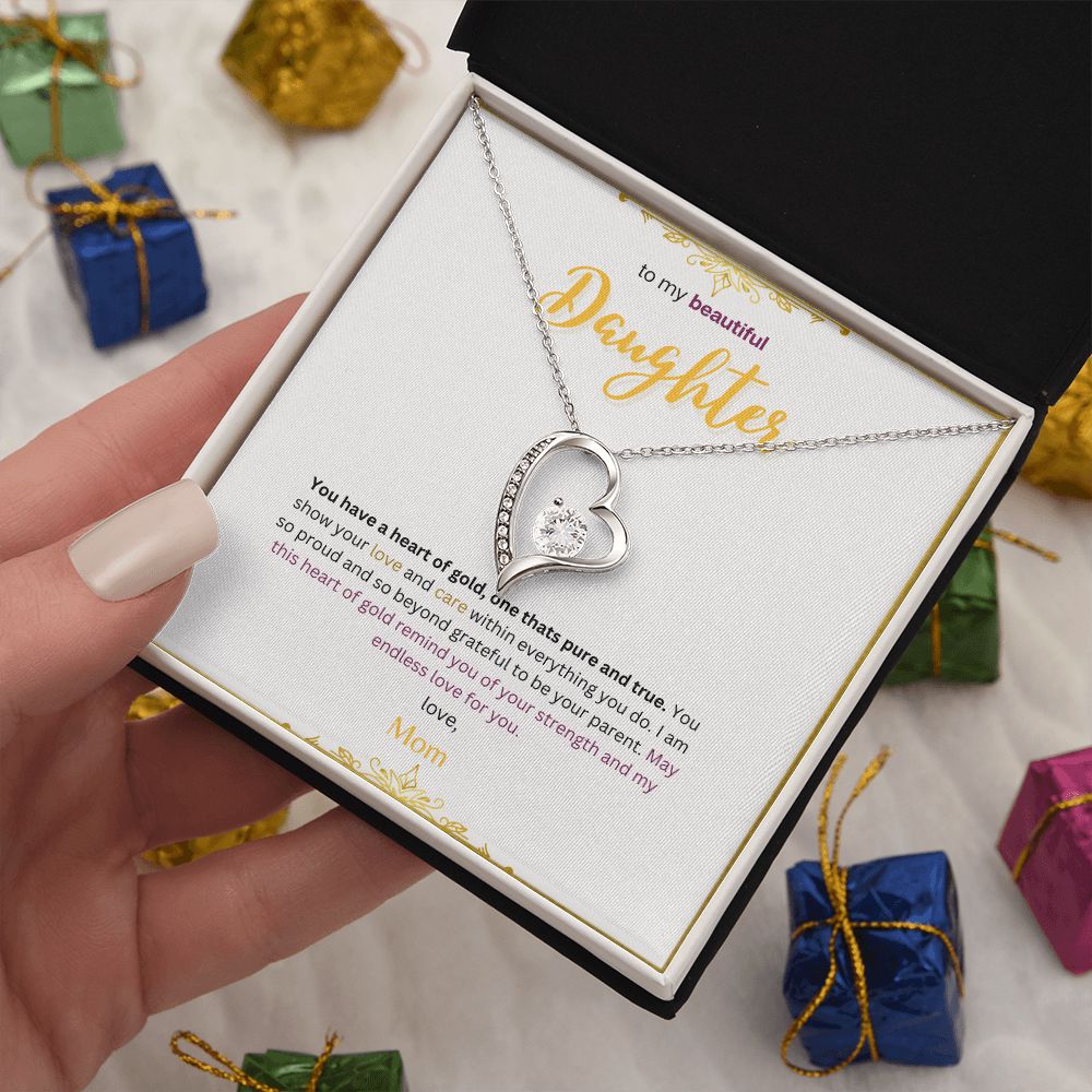Forever Love Necklace (White & Yellow Gold Variants)