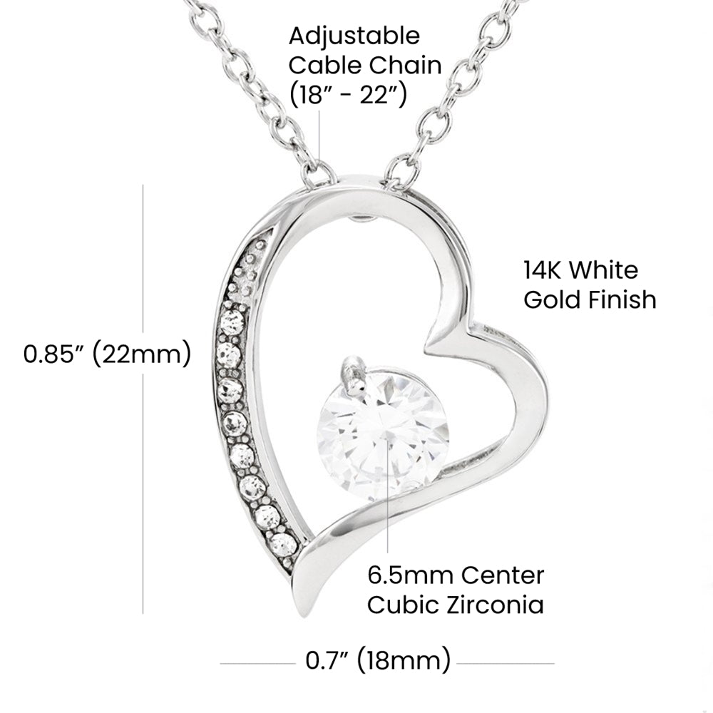 Forever Love Necklace (White and Yellow Gold Variants)