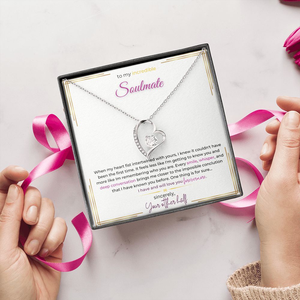 Forever Love Necklace (silver and yellow gold)