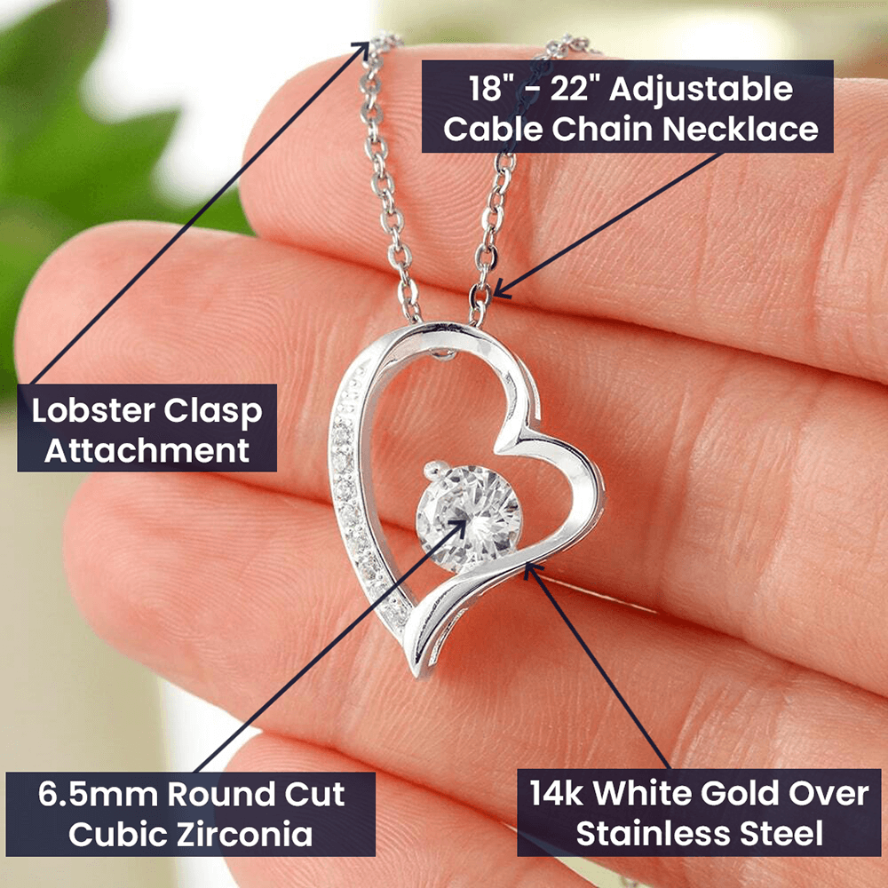 Forever Love Necklace (silver and yellow gold)