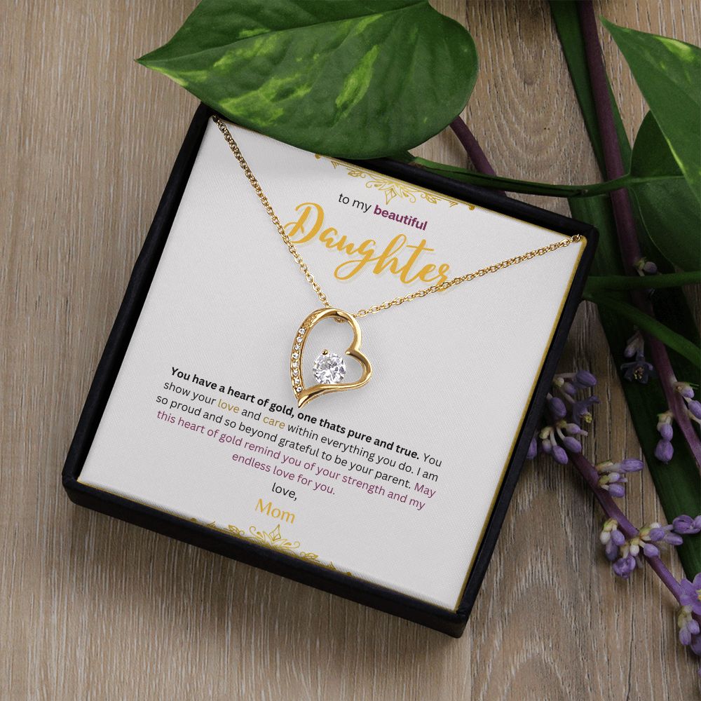 Forever Love Necklace (White & Yellow Gold Variants)