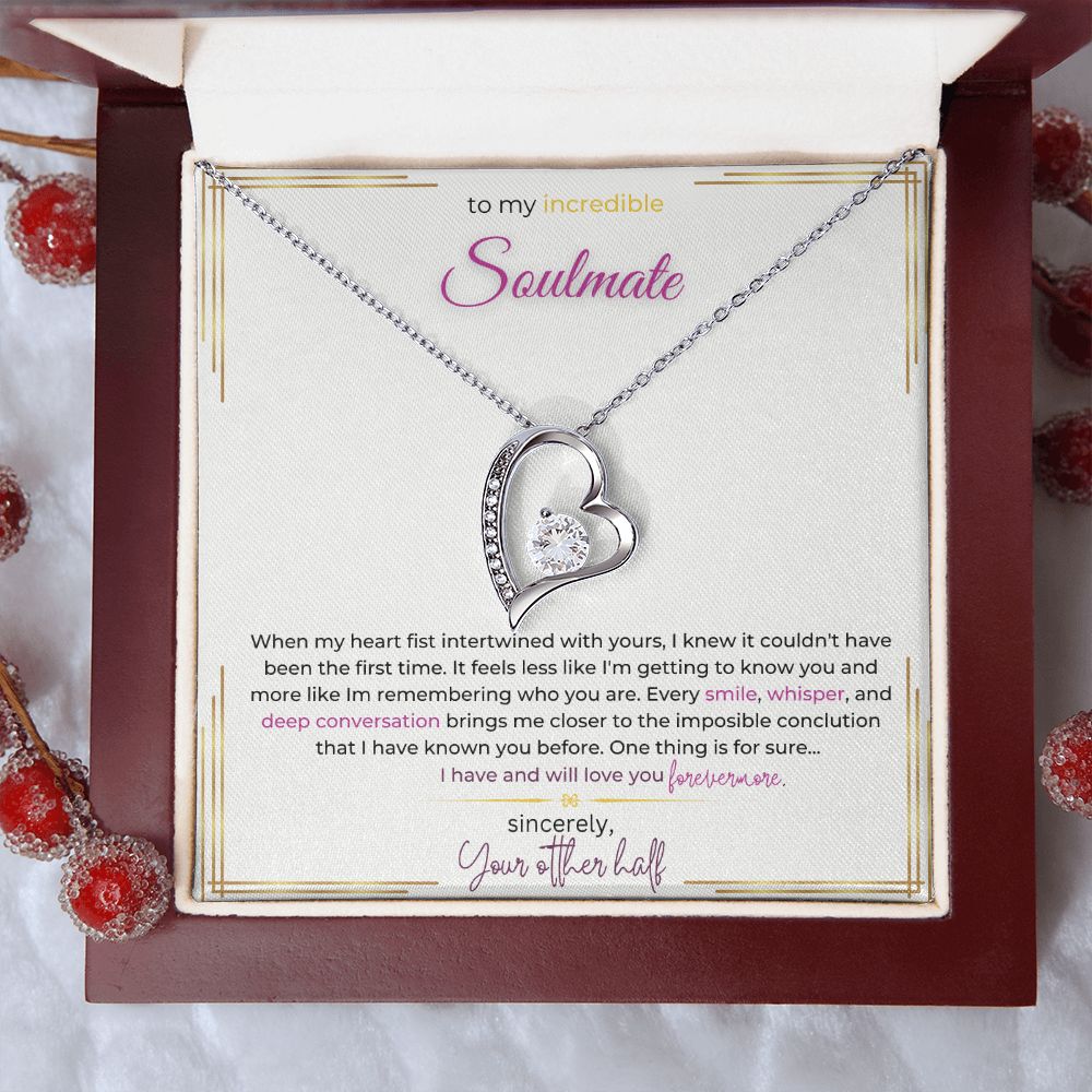 Forever Love Necklace (silver and yellow gold)