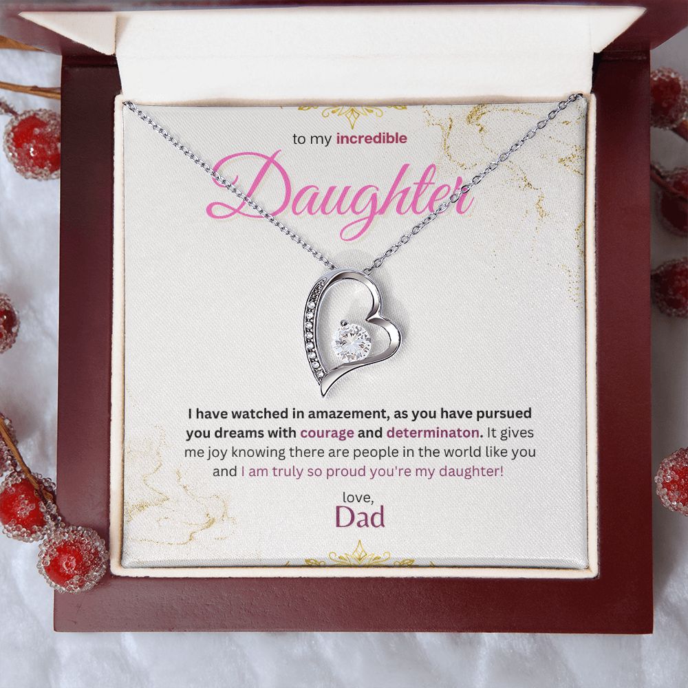 Heart Love Necklace/Forever Love Necklace (White & Yellow Gold Variant)
