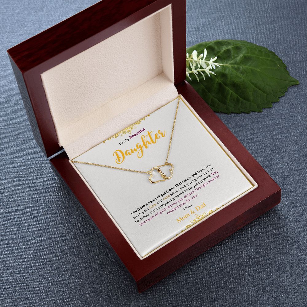 Everlasting Love Gold Hearts Necklace
