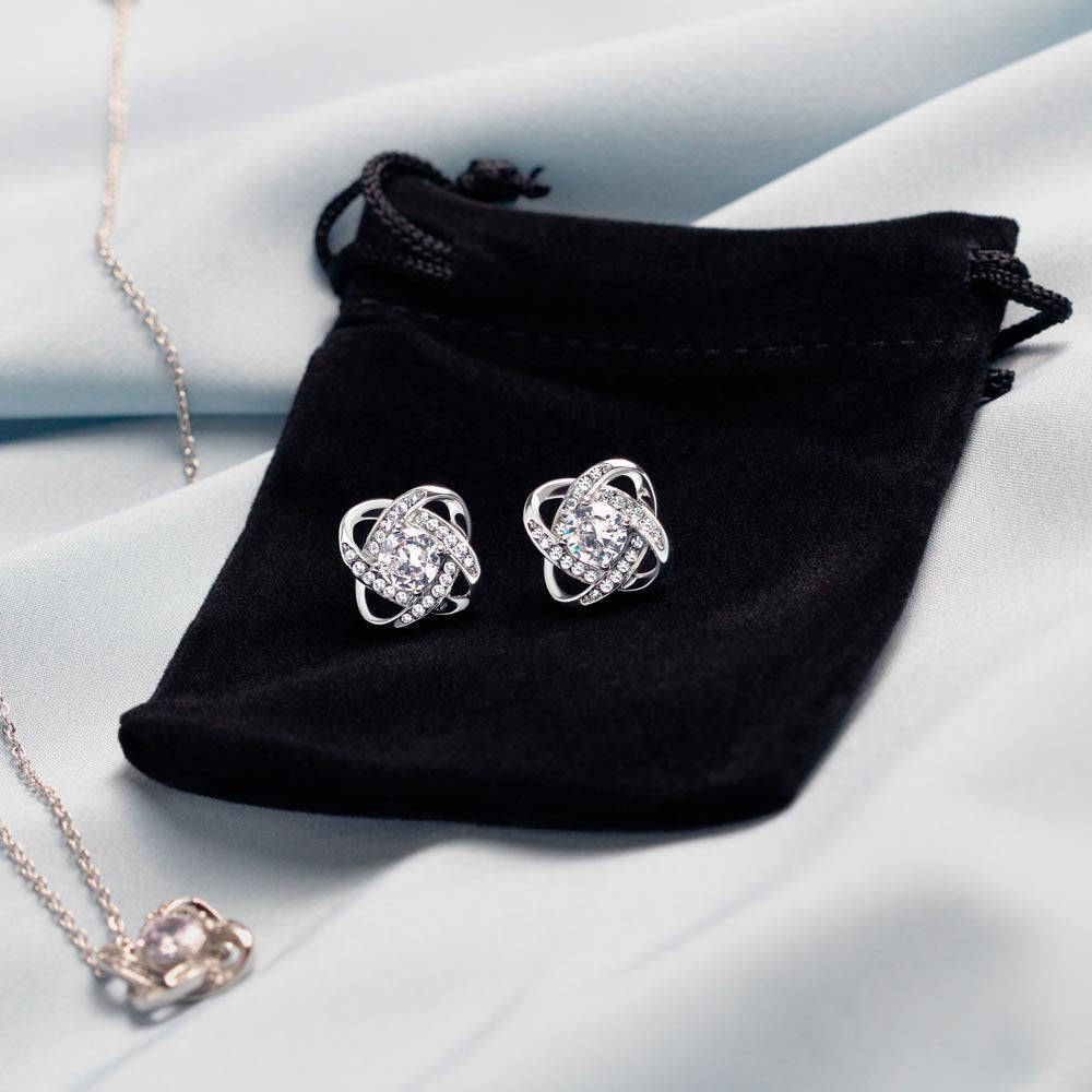 Love Knot Earrings and Necklace Set