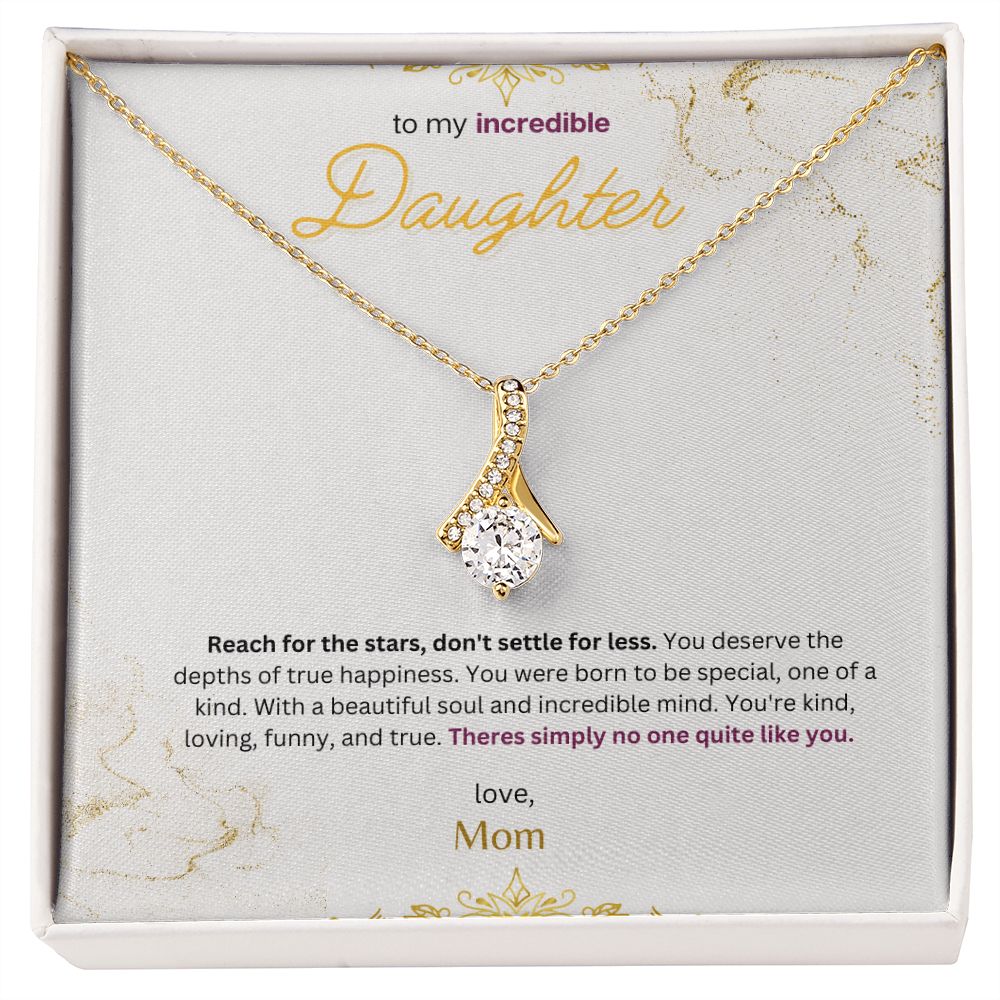 Timeless Drop necklace (White & Yellow gold Variants)