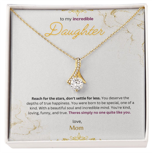Timeless Drop necklace (White & Yellow gold Variants)