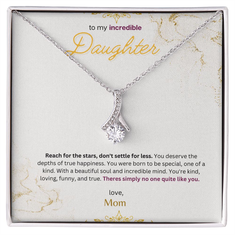 Timeless Drop necklace (White & Yellow gold Variants)
