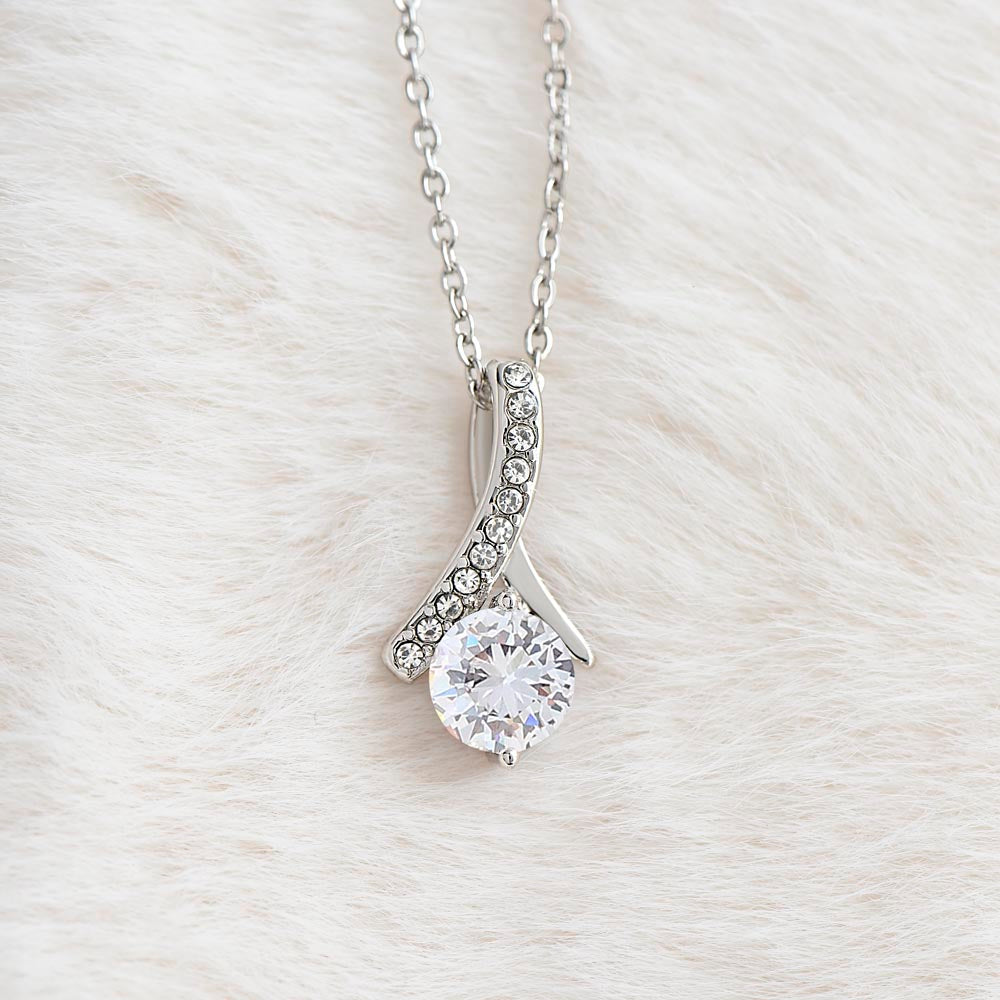 Timeless Drop necklace (White & Yellow gold Variants)