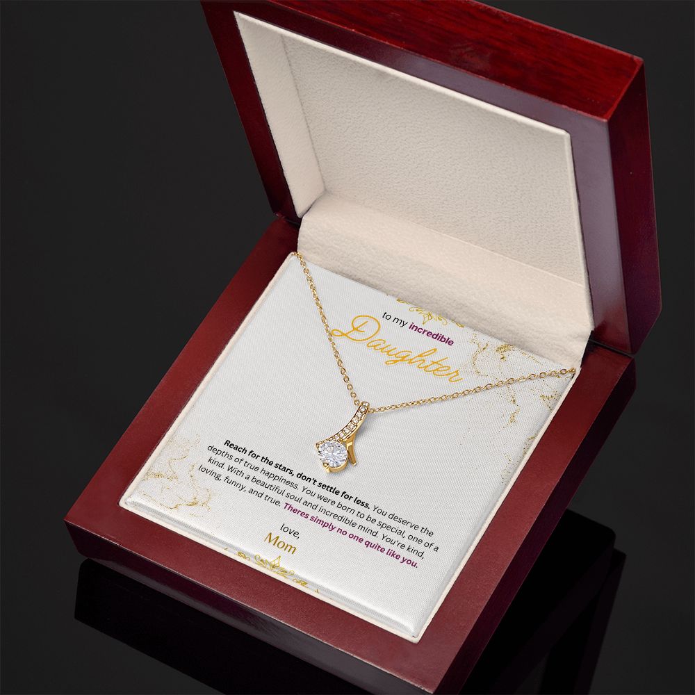 Timeless Drop necklace (White & Yellow gold Variants)