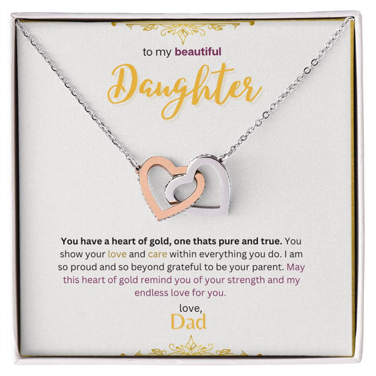 Interlocking Hearts Necklace (Gold Variants)