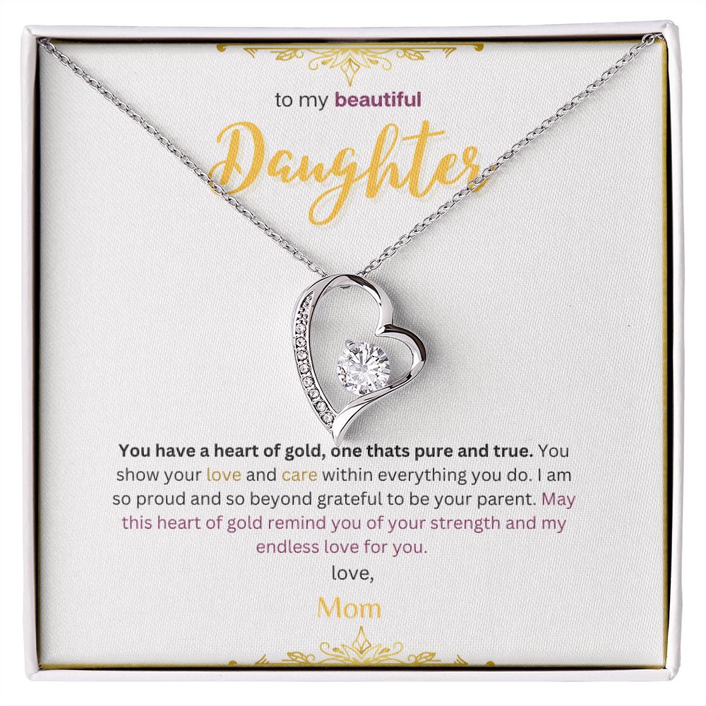 Forever Love Necklace (White & Yellow Gold Variants)