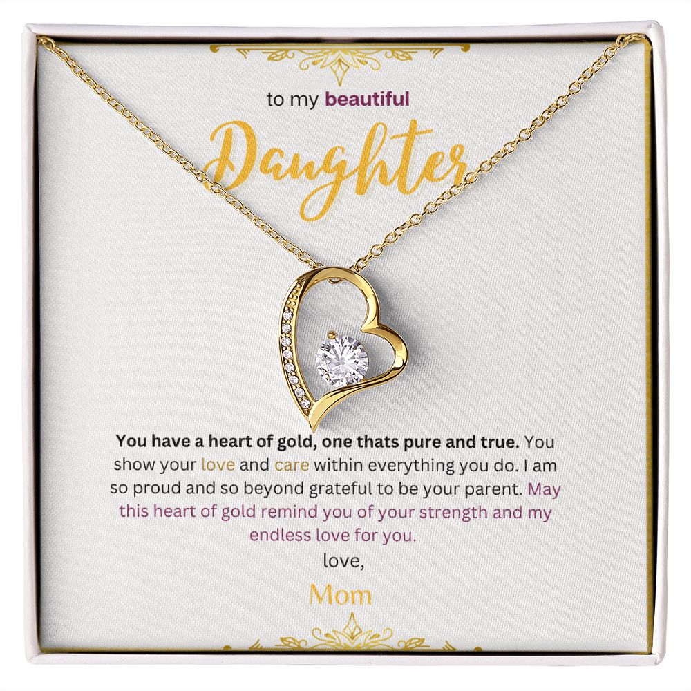 Forever Love Necklace (White & Yellow Gold Variants)