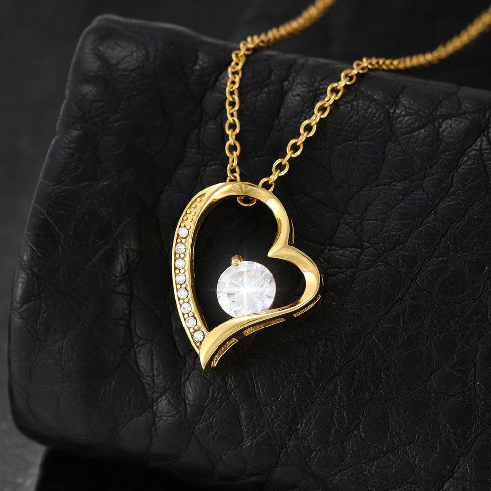 Forever Love Necklace (silver and yellow gold)